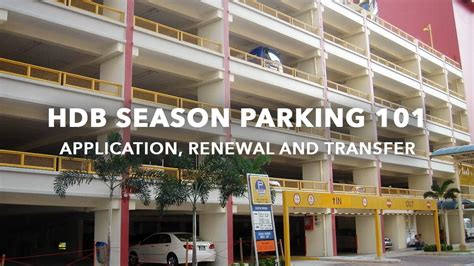 HDB Season Parking in Singapore 2024: Price, Application, Renewal.